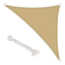Saturnia - Dreieckiges Beiges Gartenschirmsegel Beige 5,0 X 5,0 Meter.