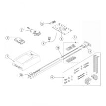 Ditec Entrematic - Kompletter Schlitten Für Top 603h-903h Ersatzteil Nc6topgc 6topgc