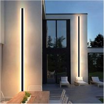 Rhafayre Lámpara De Pared Para Exteriores Lámpara De Pared Led De Tira Larga Impermeable Para Exteriores Moderna Ip65 Luz De Pared De Aluminio Luz De 