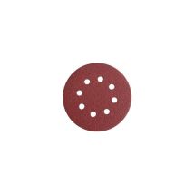 Dischi Carta Abrasiva Forata Con Velcro Per Rotorbitali Ø Mm.125 - Grana 80 Blister Da 6 Pz.