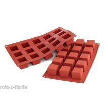Stampo Multiporzioni Silicone 15 Cubo Silikomart Sf 105