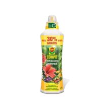 Fertilizante líquido universal Compo 1,3 L – NPK 7 + 5 + 6 – Extracto de algas marinas – Estimulador de proteína natural