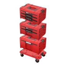 Qbrick System Pro Drawer Workshop Set 6 2.0 Red Ultra Hd Kit De Coffres À Outils 4 Pièces 525 X 345 X 885 Mm