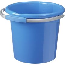 Eimer Wasserlinie 12L blau – Kunststoff – Ergonomisch – BPA-frei – Softgriff – 32 x 35,5 x 28 cm