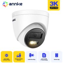 Poe 3k Telecamera Di Sicurezza Esterni Visione Notturna A Colori, Rilevamento Del Movimento,ip67 - Annke