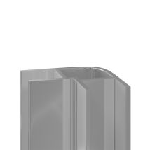 Wholepanel - 5mm Silver Aluminium Wall Panel External Corner Trim