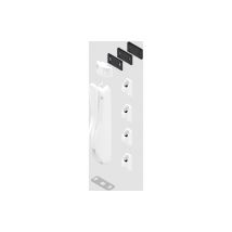 La Croisee Ds - Ds6887-036 Deesse Series 6887 Fireman's Espagnolette Lock, White Lacquered Ral9010