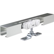 Porta Raccordi 40 NT per Porte Scorrevoli – Fino a 40 kg – Set Completo per Montaggio a Parete o Soffitto