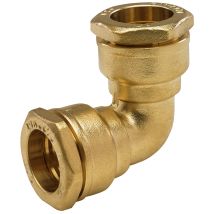 Arco – Gomito doppio 40 x 40 – Finitura in ottone – Filettatura 1/2" – 405689