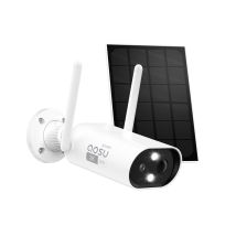 Aosu - 2k Alimentado Por Batería Cámara Wifi Inalámbrica Al Aire Libre, 3mp Cámara De Vigilancia Con Panel Solar, Detección De Ia, Sirena, Audio 