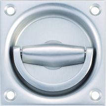 Woelm - Kws 5013 Muschelgriff 70 X 70 Mm, 8 Mm Lochteil, Silberf. Elox.