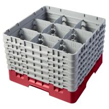 Casiers De Lavage - 9 Compartiments Verres - Haut Max 29.8 Cm - 50 X 50 X 34.9 Cm - Lot De 2 - Cambro