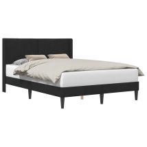 Bed Frame With Headboard Black 160 X 200 Cm Velvet Vidaxl