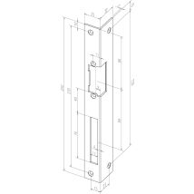 Eff-eff Iw Piastra Di Chiusura 250 Mm Acciaio Inossidabile