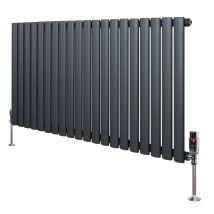 Oval Single Column Radiator & Valves – 600mm X 1200mm –