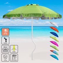 Ombrellone Mare Girafacile 200 Cm Protezione Uv Spiaggia Pesca Ermes - Verde