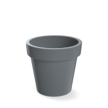 Prosperplast Lofly - Grauer Blumentopf 30cm, Blumentopf Für Garten Und Balkon