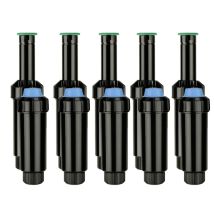 Pack 5 Difusor Emergente Np De 5cm Con Tobera Kvf-8 Alcance 2,4m Regulable De 0o A 360o Riego Preciso Jardines Pequeños