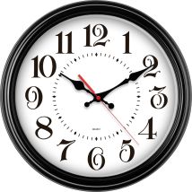 80882-05 Quarz Wanduhr 31 Cm Schwarz - Eurotime