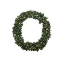 Indoor And Outdoor 60cm Battery Operated Imperial Wreath 50 Led Warm White By Kaemingk