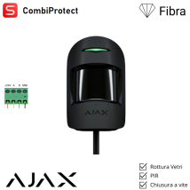 44390 - Superior - Combiprotect Fibra - Rilevatore Di Movimento E Rottura Vetri Cablato - Colore Black - Ajax Sicurezza Professionale