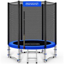 Monzana – Trampoline Ø 183 Cm – Capacité De Charge Max. 50 Kg – Hauteur 201 Cm – Filet De Sécurité Renforcé – Coussin De Protection Rembourré