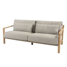 4seasons - Lucas 3-sitzer Sofa - Teak Natur Inkl. 6 Kissen