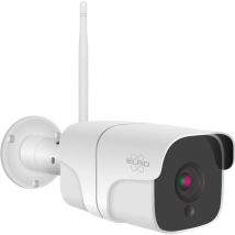 Elro Co7000 Caméra De Sécurité Ip Wifi Extérieure Avec Détecteur De Mouvement Et Vision Nocturne - Full Hd 1080p - Ip66 Waterproof