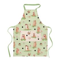 Cath Kidston – Meerkats Easy Adjust Apron – Adjustable Waist Ties – Large Front Pocket – Kitchen Apron