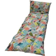 Cojín De Tumbona - Jardín Privado - Copos Honolulu - 118 X 78 X 54 Cm