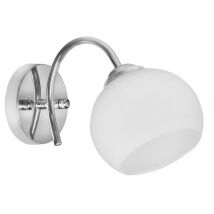 Activejet - Aje-irma 1p Iluminación De Pared Apto Para Uso En Interior Plata, Blanco E27