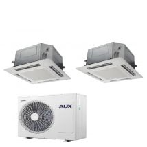 Aux - Aire Acondicionado Dual Split Cassette 12+12 Con Am3-h24 R-410 12000+12000