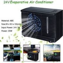 Mini Portable Universal Car Air Conditioner 24v Cooling Air Conditioner Water Evaporative Air Fan For Car Truck Home