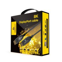 Cable DisplayPort Óptico Activo 30m 8K 60Hz – Gembird – Conectores metálicos de alta calidad