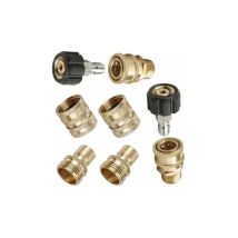 Pressure Washer Adapters, M22 Quick Couplers 8 Pack