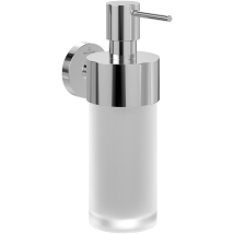 Villeroy & Boch - Dispenser Di Sapone Da Parete. Vetro Satinato E Base In Zinco Cromato. 230 Ml