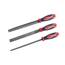 Set Di Lime In Metallo In 3 Parti, 200 Mm, Piatte, Semitonde, Rotonde, Con Impugnatura Ergonomica In Gomma Antiscivolo ( 000040134806 ) - Haushalt