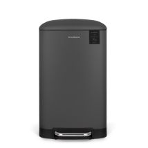 Les Collectors - Cubo De Cocina De Pedal Acero Inoxidable N°731 Capacidad 30 L, Gris
