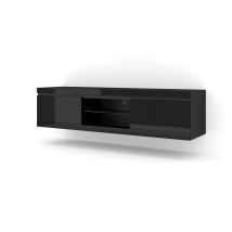 Bim Furniture - Tv-schrank Net 180 Cm Hängend Oder Stehend Schwarz Matt / Glänzendes Schwarz