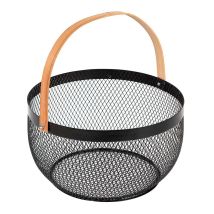 Secret De Gourmet - Cestino In Rete Retrò Diam.29cm Collezione 'cucina Noir'.
