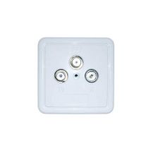 TV FM SAT Wandsteckdose – Ersatzteil für Fernseher – 230V – 200g – Servimat
