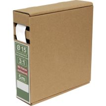 Quadrios 25ca492 Termoretraibile Con Colla Bianco 15 Mm 5 Mm Restringimento:3:1 5 M