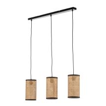 Lámpara Colgante 'yaelle' En Marrón De Madera - Lindby