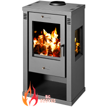 V05 - Holzofen Torino – 7,16 Kw – Kompakt Und Effizient Im Modernen Design – Energieklasse A