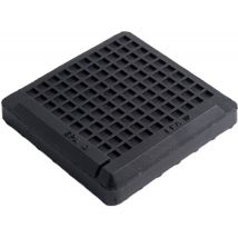 Piastra Isolamanto Level – 100x100mm – Gamma di carico: 50-1500 daN – Materiale: elastomero NBR – EFFBE
