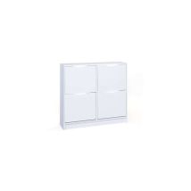 Scarpiera Westphalen 4 Vani 100x25x90h Struttura In Laminato Verniciato Bianco