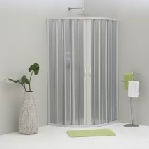 Box Doccia Space Semicircolare 80x80 Cm A Soffietto In Pvc