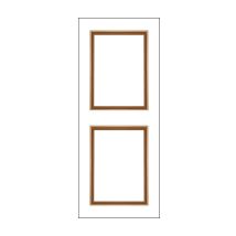NORDLINGER Türleistenset 2 Stück – Zierleisten 80 x 60 cm – für 83 cm Türen – sofort anbringbar – Holzleisten