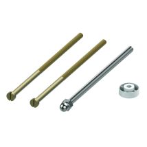 Tece – Set di prolunghe per piastra di scarico WC – Finitura metallica – 13 cm