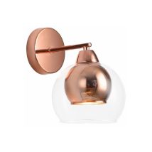 Applique Clara Decorativa Oro Rosa Vetro E27 40w Reality